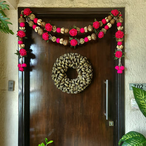 Red Flower toran for main door